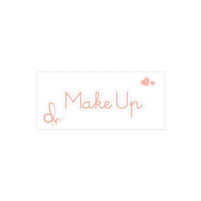 OH Organizer rosa Etichetta adesiva con scritta Make Up cm.6x1,5h. (3818906)