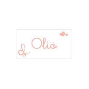 OH Organizer Rosa Etichetta adesiva con scritta Olio cm.3,5x2h. (3818913)