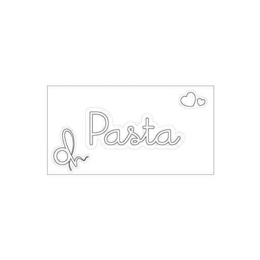 OH Organizer Bianco Etichetta adesiva con scritta Pasta cm.4x1,5h. (3818920)