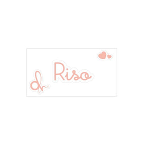 OH Organizer rosa Etichetta adesiva con scritta Riso cm.3x1,5h. (3818928)