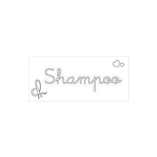 OH Organizer bianco Etichetta adesiva con scritta Shampoo cm.7,5x1,5h. (3818935)