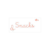 OH Organizer rosa Etichetta adesiva con scritta Snacks cm.6x1,5h. (3818938)