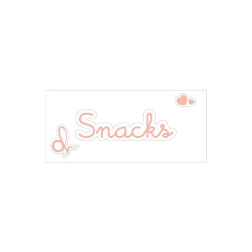 OH Organizer rosa Etichetta adesiva con scritta Snacks cm.6x1,5h. (3818938)