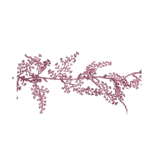 Koopman C Ghirlanda decorativa con morbide foglie rosa cm.170h (3818970)
