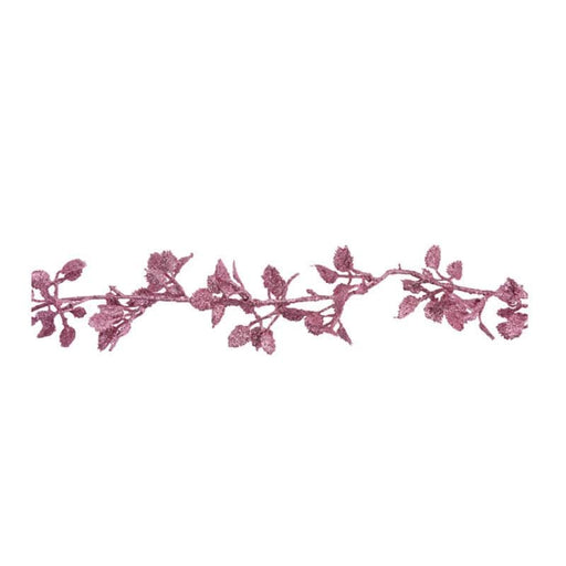 Ghirlanda decorativa con morbide foglie rosa cm.170h | OlimpiaHome. (3818971)
