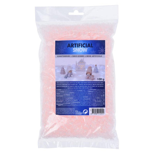 Neve artificiale rosa salmone/rosa in cristalli/cotone gr.100 | OlimpiaHome. (3819020)