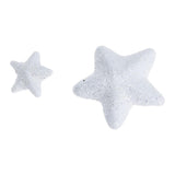 Set di stelle decorative natalizie glitterate bianche/oro/rosse cm.1.5x3h | OlimpiaHome. (3819223)