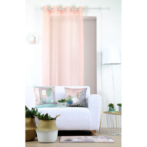 Stof de France Rosa Tenda ad anelli retata tre colori cm.140x260h. (3819278)