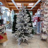 Albero innevato Chamonix - 180 cm - base in metallo