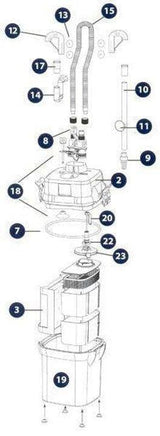 Askoll Ricambio Adattatore in gomma per Filtro Pratiko 100-200 Askoll (2491919)