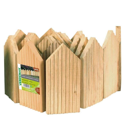 Bordo ornamentale in legno con punte - m 1,80 x h 18 cm - Verdemax Verdemax