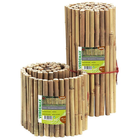 Bordura ornamentale Bamboo Naturale - Verdemax 1 m x 15 cm Verdemax