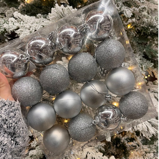 Box 16 sfere natalizie per albero di natale Argento MillStore (2492144)