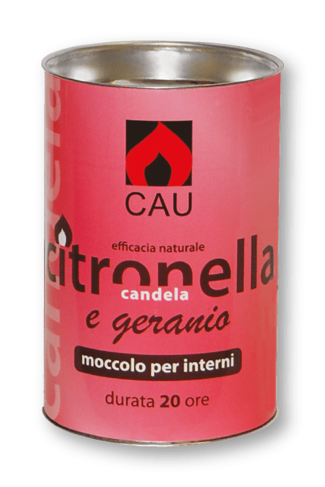 Candela alla Citronella per interni con confezione eco riciclabile Citronella e Geraneo Cereria Artigiana Umbra (2492264)