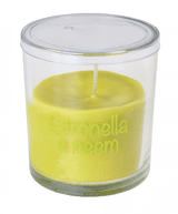 Candela Citronella bicchiere vetro per interni 74x83 mm Citronella e Neem Cereria Artigiana Umbra (2492275)