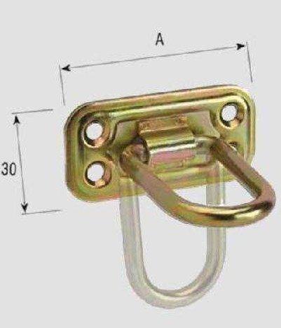 Cavallotti maglia tonda tropicalizzati pieghevole  - 21 x 48 mm Aldeghi Luigi (2492577)