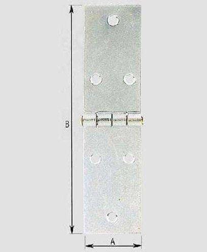 Cerniera lunga zinc.a.122 cm.18 po Aldeghi Luigi (2492700)