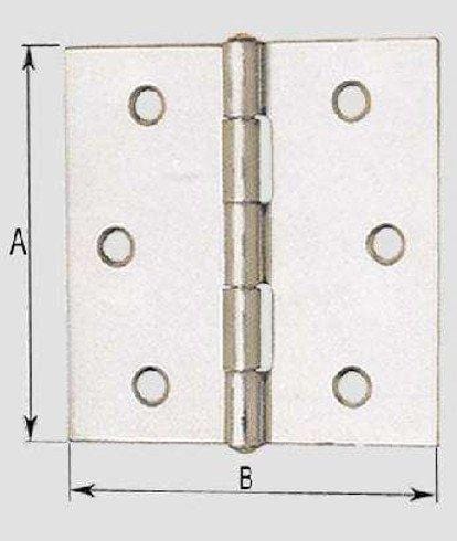 Cerniera quadra zin.a.121 mm. 40 po Aldeghi Luigi (2492711)