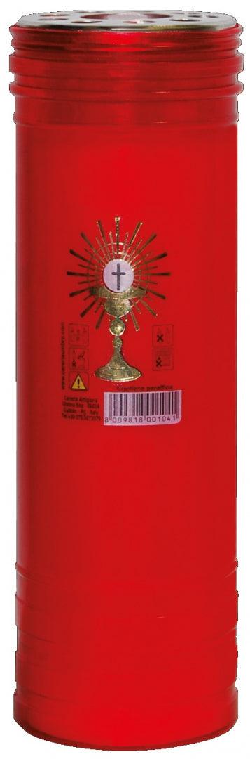 Cero - Lumino Votivo di colore Rosso - Altezza Cm.22 - Diametro Cm.7 MillStore (2492720)