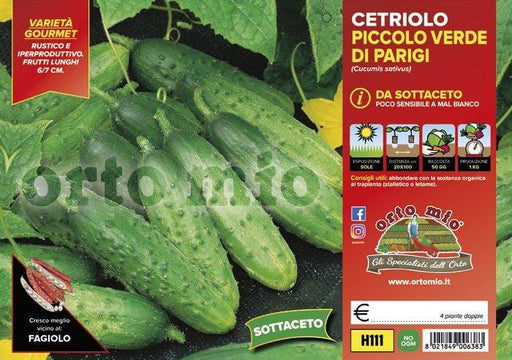 Cetriolo da sottaceto Green Pick F1 - 4 piante doppie - Orto Mio Orto Mio (2492747)