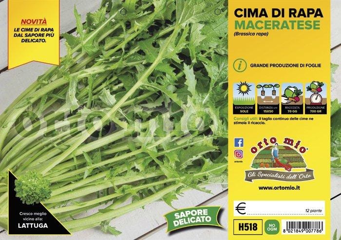 Cima di Rapa Maceratese - 12 piante - Orto Mio Orto Mio (2492839)