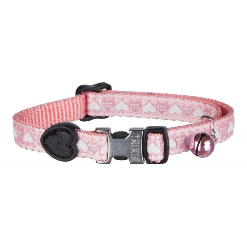 Collare con cuori e campanella per gatto in nylon - Trixie Rosa Trixie (2492996)