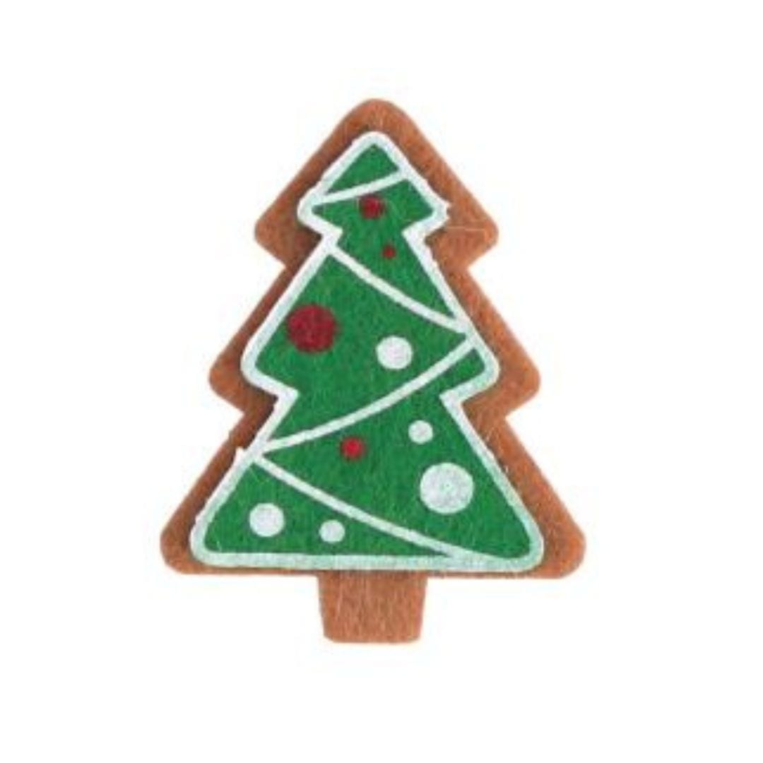 Confezione da 6 mollette in feltro Albero di Natale Vacchetti (2567583)