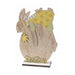 Coniglietto su Uovo con fiore - Decorazione Pasquale Coniglietta Art From Italy (2566417)