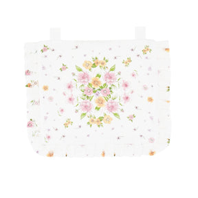 Copriforno Primula lino e cotone con stampe floreali e pizzo Preziosa Home Luxury (2564232)