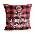 Cuscino sfoderabile in Tartan con decoro Natalizio Merry Christmas Art From Italy (2567590)