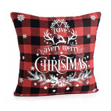 Cuscino sfoderabile in Tartan con decoro Natalizio Merry Christmas Art From Italy (2567590)