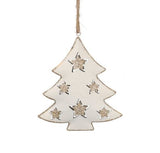 Decorazione in metallo da appendere con glitter oro Albero MillStore (2493519)