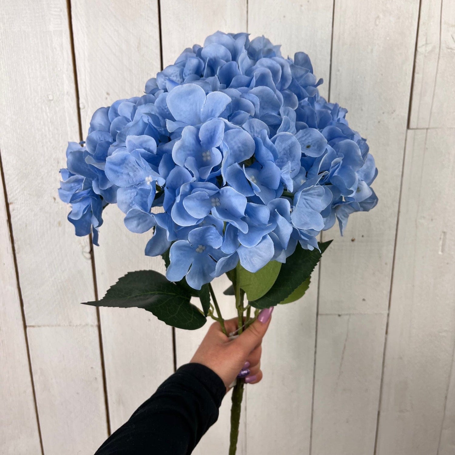 Decorazione Ortensia Bush - 42 cm Azzurro MillStore (2493524)