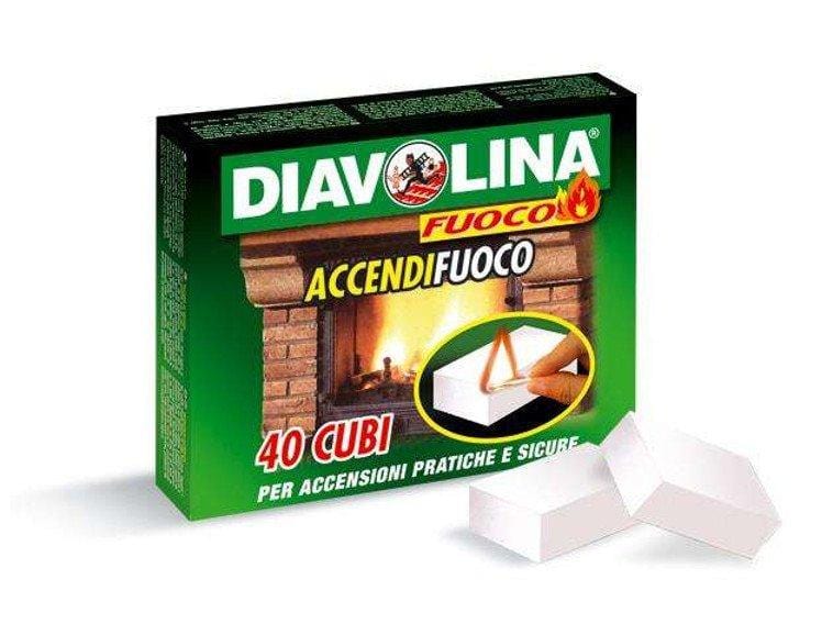 Diavolina Accendifuoco - 40 cubetti Diavolina Fuoco