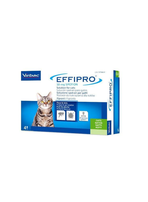 Effipro Spot-On Gatti 4 pipette - Virbac Virbac (2493650)