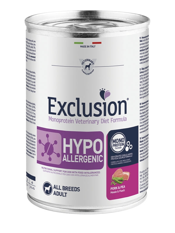 Exclusion Diet Hypoallergénique Porc et Petits Pois Moelleux - 400 gr