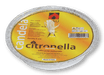 Fiaccola da esterno alla Citronella - vaschetta in alluminio ø 14 x h 2 cm Cereria Artigiana Umbra