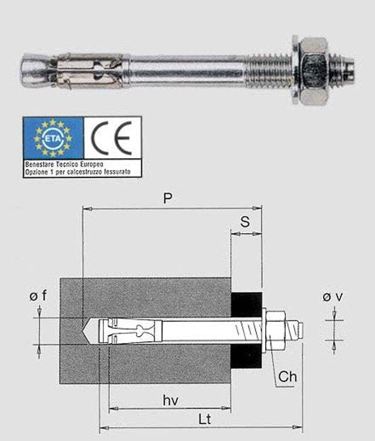 Fischer faz ii 12 -200 tassello Fischer (2494086)