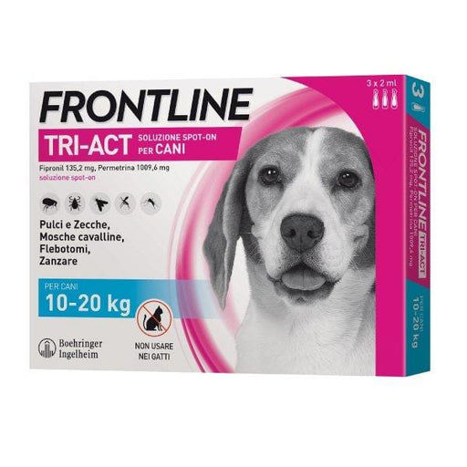 Frontline Tri-Act Cani taglia Media da 10 a 20 Kg. - 3 Pipette Frontline