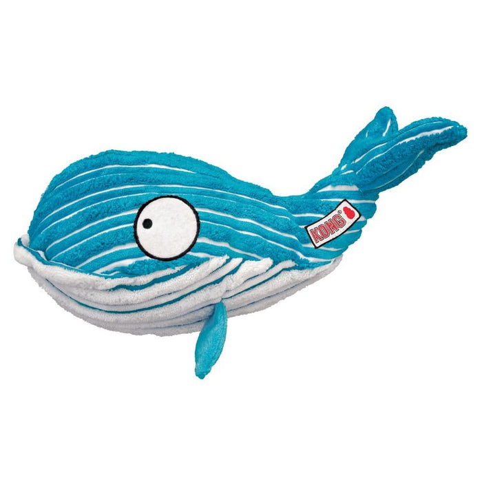 KONG Balena Cuteseas con squittio interno - Blu Large KONG