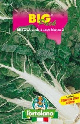 L'Ortolano BIETOLA VERDE A COSTA BIANCA 3 BIG PACK - Sementi in bustina L'Ortolano (2494998)