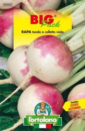 L'Ortolano Rapa Di Milano Bianca a Colletto Viola Big Pack - Busta Sementi L'Ortolano (2495038)