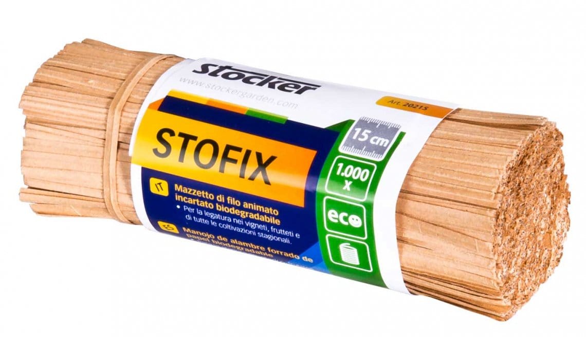 Legacci Piattina Stofix Biodegradabile - Mazetti da 1000 pz - Stocker 15 cm Stocker (2495196)