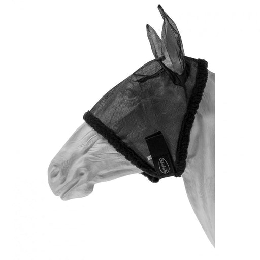 Maschera Antimosche con Copriorecchie per Cavallo Nero / S AmaHorse