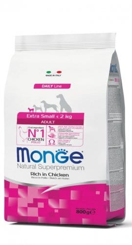 Monge Superpremium Adult Extra Small per Cane - Pollo 800 gr Monge Superpremium (2495754)