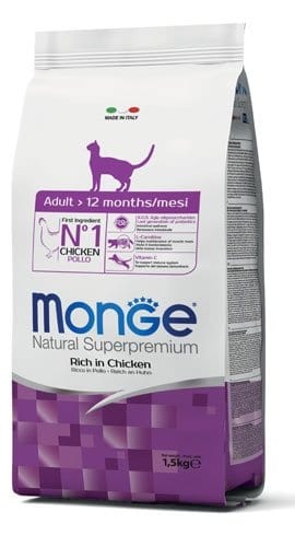 Monge Superpremium Adult per Gatto - Pollo e Riso 1,5 kg Monge Superpremium (2495756)