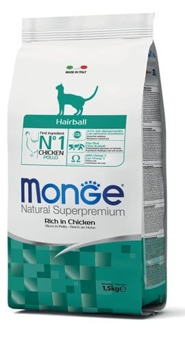 Monge Superpremium Hairball per Gatto - Pollo 1,5 kg Monge Superpremium (2495771)