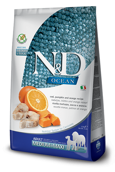 N&D Farmina Ocean Zucca Adult Medium - Maxi al Merluzzo N&D Farmina