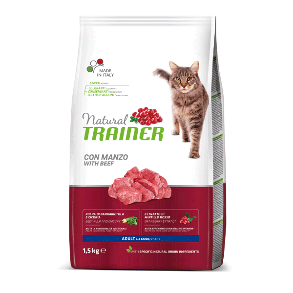 Natural Trainer Adult con Manzo 300 gr Natural Trainer
