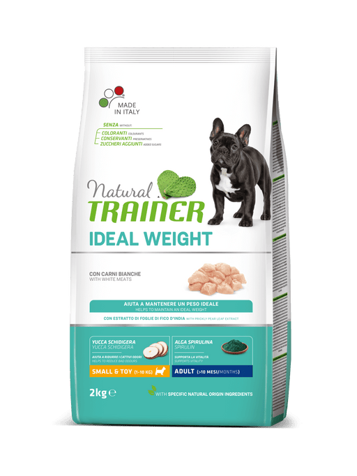 Natural Trainer Ideal Weight Small & Toy Adult con Carni bianche 2 kg Natural Trainer (2495918)